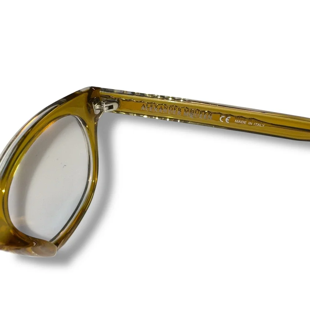 Alexander McQueen Authentic Tortoise Eyeglasses Frames AMO0270A 47-21-145 Unisex